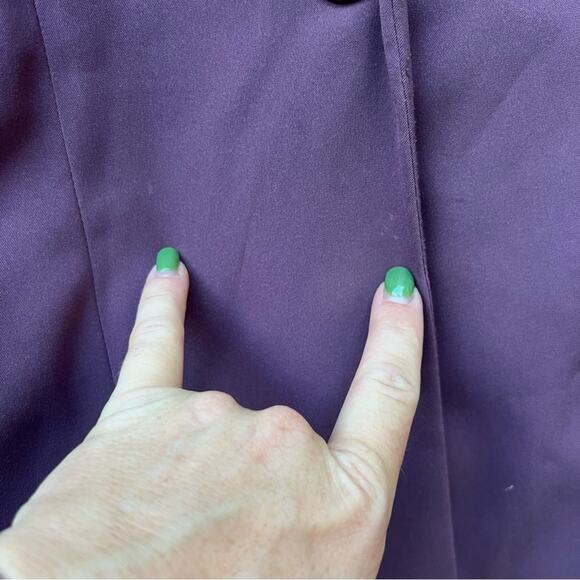 Torrid Drape front Blazer Single Button Mauve Purple Flint Size 2 item 11925875 - Picture 6 of 10